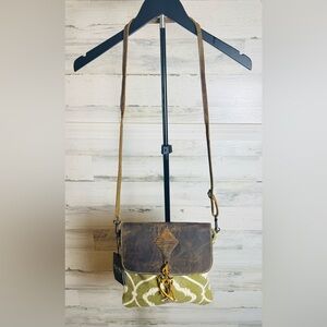 NWT Myra Bag Canvas and Leather Crossbody Bag purse - western or boho style!
